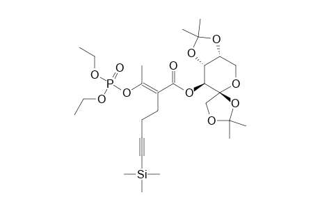 (1,2;4,5-DI-O-ISOPROPYLIDENE-ALPHA-D-FRUCTOFURANOS-3-O-YL)-2-[1'-(DIETHYLPHOSPHORYLOXY)-ETYLIDENE]-6-TRIMETHYLSILYL-5-HEXYNOATE