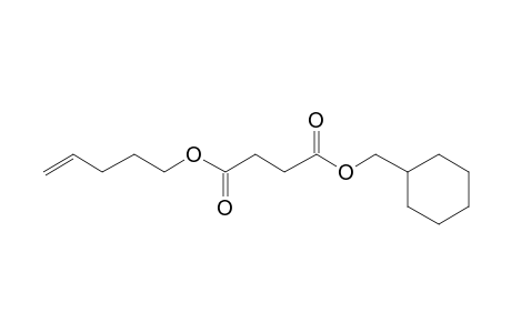 Succinic acid, cyclohexylmethyl pent-4-en-1-yl ester