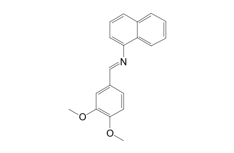 N-[(E)-(3,4-Dimethoxyphenyl)methylidene]-1-naphthalenamine