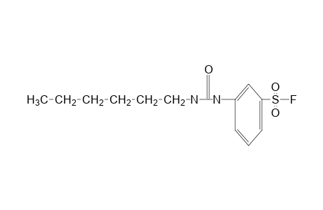 m-(3-hexylureido)benzenesulfonyl fluoride