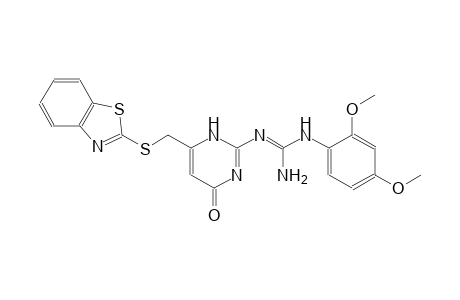 N''-{6-[(1,3-benzothiazol-2-ylsulfanyl)methyl]-4-oxo-1,4-dihydro-2-pyrimidinyl}-N-(2,4-dimethoxyphenyl)guanidine