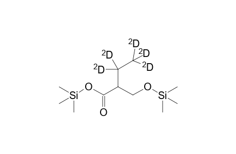 2-D5-ethylhydracrylic acid 2TMS