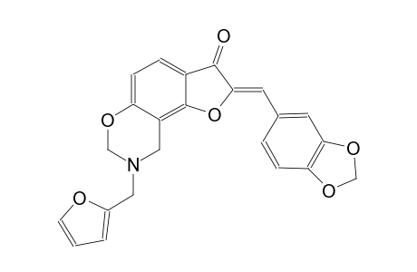 7H-furo[2,3-f][1,3]benzoxazin-3(2H)-one, 2-(1,3-benzodioxol-5-ylmethylene)-8-(2-furanylmethyl)-8,9-dihydro-, (2Z)-