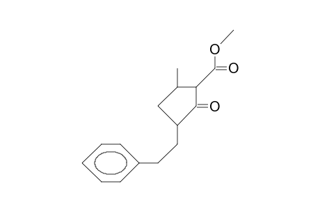 Methyl 5-methyl-2-oxo-3-(2-phenyl-1-ethyl)cyclopentanecarboxylate