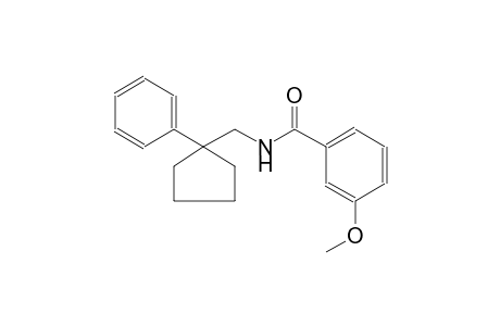 3-methoxy-N-[(1-phenylcyclopentyl)methyl]benzamide