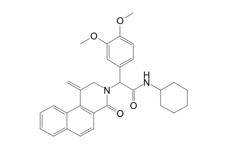 N-Cyclohexyl-2-(3,4-dimethoxyphenyl)-2-(1-methylene-4-oxo-1,2-dihydrobenzo[f]isoquinolin-3(4H)-yl)acetamide