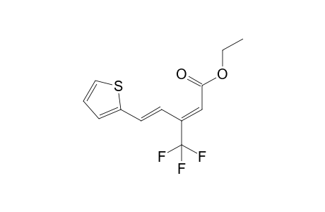 ethyl (2E,4E)-5-thiophen-2-yl-3-(trifluoromethyl)penta-2,4-dienoate