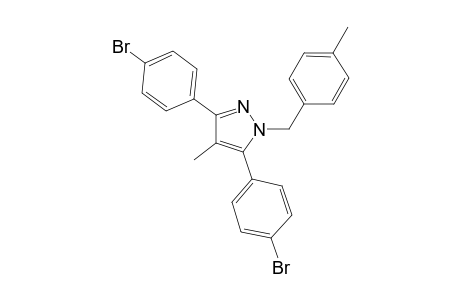 3,5-bis(4-bromophenyl)-4-methyl-1-(4-methylbenzyl)-1H-pyrazole