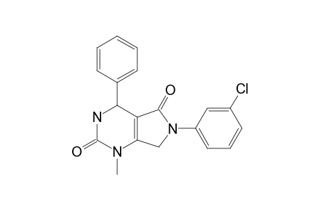 6-(3-Chlorophenyl)-1-methyl-4-phenyl-4,7-dihydro-3H-pyrrolo[3,4-d]pyrimidine-2,5-dione