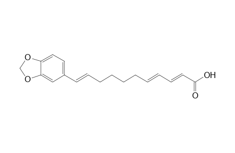 11-(3',4'-Methylenedioxyphenyl)-2E,4E,10E-undecatrienoic acid