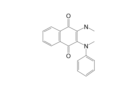 2-Methylamino-3-(N-methyl-N-phenylamino)-1,4-naphthoquinone