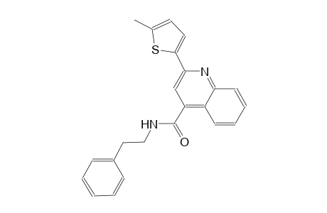 2-(5-methyl-2-thienyl)-N-(2-phenylethyl)-4-quinolinecarboxamide