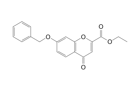 7-(benzyloxy)-4-oxo-4H-1-benzopyran-2-carboxylic acid, ethyl ester
