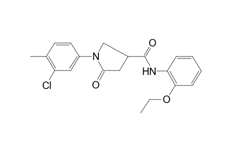 1-(3-Chloro-4-methyl-phenyl)-5-oxo-pyrrolidine-3-carboxylic acid (2-ethoxy-phenyl)-amide