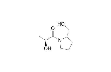 (2S)-2-hydroxy-1-[(2S)-2-methylolpyrrolidin-1-yl]propan-1-one