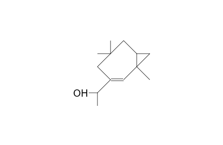 3-(1-Hydroxy-ethyl)-cis-1,5,5-trimethyl-bicyclo(5.1.0)oct-2-ene