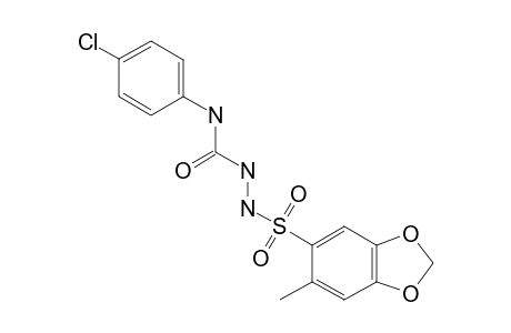 6-METHYL-3,4-METHYLENEDIOXY-PHENYLSULFONYL-N-4-CHLORO-PHENYL-SEMICARBAZIDE