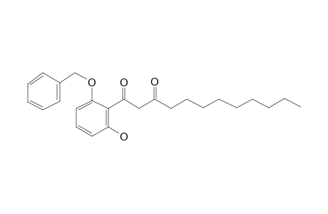 Benzene-1,3-diol, 1-o-benzyl-2-[3-oxo-dodecanoyl]-