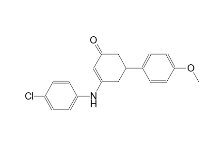 3-(4-chloroanilino)-5-(4-methoxyphenyl)-2-cyclohexen-1-one