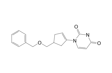 (+-)-1-(4-benzyloxymethyl-cyclopent-1-enyl)-1H-pyrimidin-2,4-dione