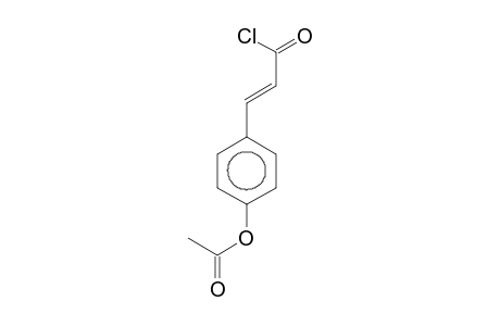 2-Propenoyl chloride, 3-[4-(acetyloxy)phenyl]-