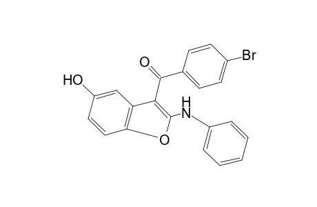 2-anilino-5-hydroxy-3-benzofuranyl p-bromophenyl ketone