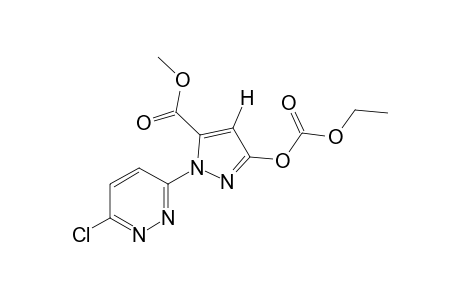 1-(6-chloro-3-pyridazinyl)-3-hydroxypyrazole-5-carboxylic acid, methyl ester, ethyl carbonate (ester)