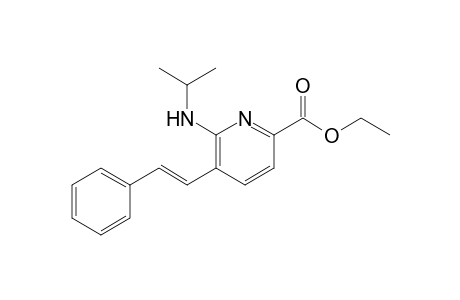 6-(isopropylamino)-5-[(E)-2-phenylvinyl]picolinic acid ethyl ester