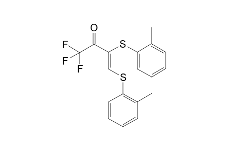 (Z)-1,1,1-Trifluoro-3,4-bis-o-tolylsulfanyl-but-3-en-2-one