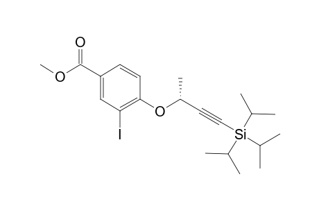 (+)-Methyl 3-iodo-4-({(1R)-1-methyl-3-[tris(1-methylethyl)silyl]prop-2-yn-1-yl}oxy)benzoate