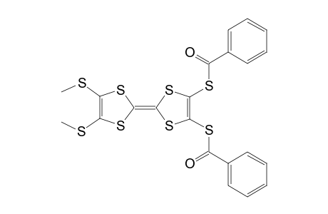 4,5-Bis(p-benzoylsulfanyl)-4',5'-bis(methylsulfanyl)tetrathiafulvalene