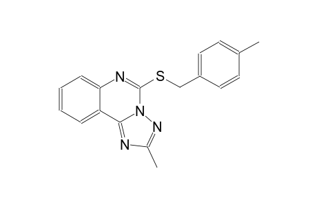 [1,2,4]triazolo[1,5-c]quinazoline, 2-methyl-5-[[(4-methylphenyl)methyl]thio]-