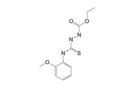 3-(o-methoxyphenylthiocarbamoyl)carbazic acid, ethyl ester