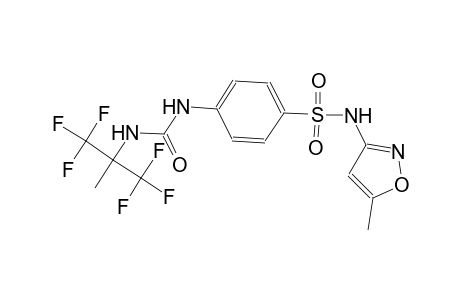 N-(5-methyl-3-isoxazolyl)-4-[({[2,2,2-trifluoro-1-methyl-1-(trifluoromethyl)ethyl]amino}carbonyl)amino]benzenesulfonamide