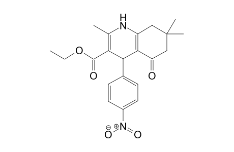 3-ETHOXYCARBONYL-4-(4-NITROPHENYL)-1,4,5,6,7,8-HEXAHYDRO-2,7,7-TRIMETHYL-5-OXOQUINOLINE