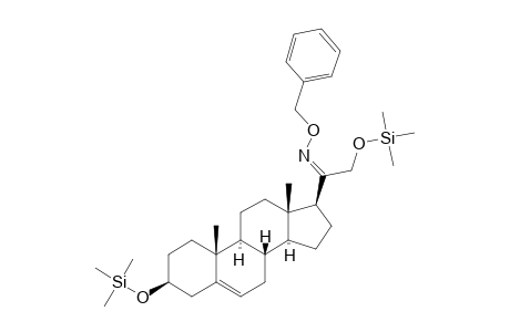 Pregn-5-en-20-one, 3,21-bis[(trimethylsilyl)oxy]-, o-(phenylmethyl)oxime, (3.beta.)-