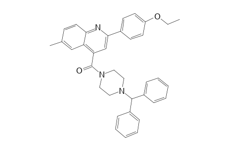 4-[(4-Benzhydryl-1-piperazinyl)carbonyl]-2-(4-ethoxyphenyl)-6-methylquinoline