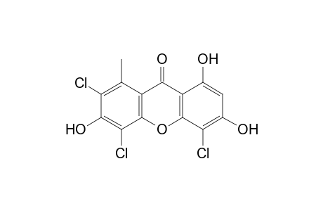 9H-Xanthen-9-one, 2,4,5-trichloro-3,6,8-trihydroxy-1-methyl-