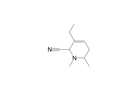 1,6-DIMETHYL-2-CYANO-3-ETHYL-3-PIPERIDEINE