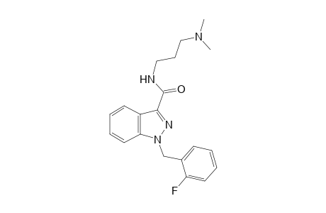 N-[3-(dimethylamino)propyl]-1-(2-fluorobenzyl)indazole-3-carboxamide