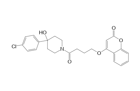 4-(4-(4-(4-Chlorophenyl)-4-hydroxypiperidin-1-yl)-4-oxobutoxy)-2H-chromen-2-one