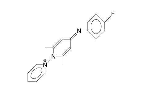 N-(4-[4-Fluoro-phenyl]iminio-2,6-dimethyl-pyridin-1-yl)-pyridinium cation