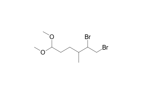 1,2-Dibromo-6,6-dimethoxy-3-methylhexane