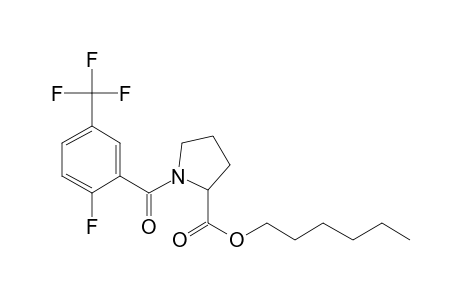 L-Proline, N-(2-fluoro-5-trifluoromethylbenzoyl)-, hexyl ester