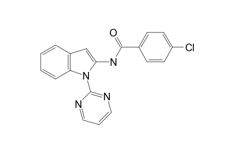 4-Chloro-N-(1-(pyrimidin-2-yl)-1H-indol-2-yl)benzamide