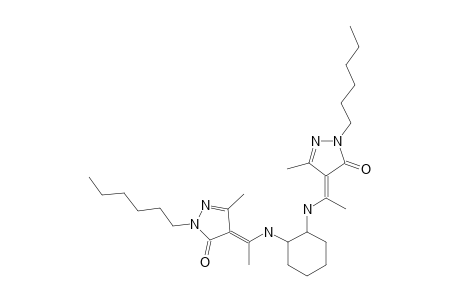 N,N'-BIS-[[1-(N-HEXYL)-3-METHYL-5-OXO-2-PYRAZOLIN-4-YLETHYLIDEN]-1-YL]-TRANS-1,2-DIAMINOCYCLOHEXANE