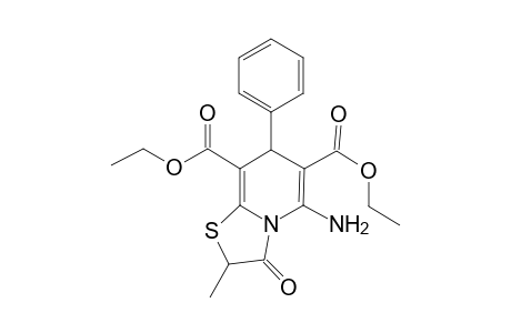 5-Amino-2-methyl-3-oxo-7-phenyl-7H-thiazolo[3,2-a]pyridine-6,8-dicarboxylic acid diethyl ester