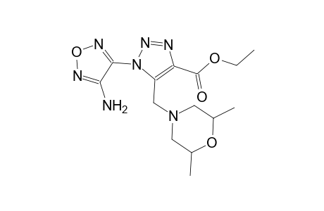 1H-1,2,3-triazole-4-carboxylic acid, 1-(4-amino-1,2,5-oxadiazol-3-yl)-5-[(2,6-dimethyl-4-morpholinyl)methyl]-, ethyl ester