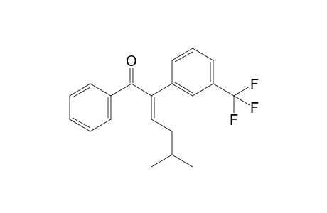 (E)-5-methyl-1-phenyl-2-(3-(trifluoromethyl)phenyl)hex-2-en-1-one