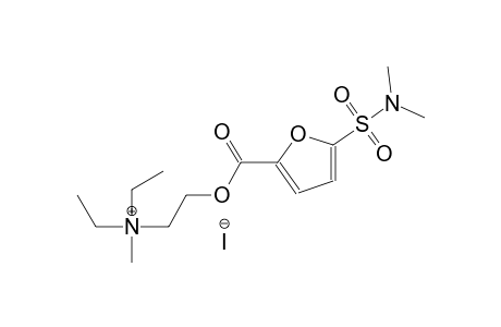 ethanaminium, 2-[[[5-[(dimethylamino)sulfonyl]-2-furanyl]carbonyl]oxy]-N,N-diethyl-N-methyl-, iodide